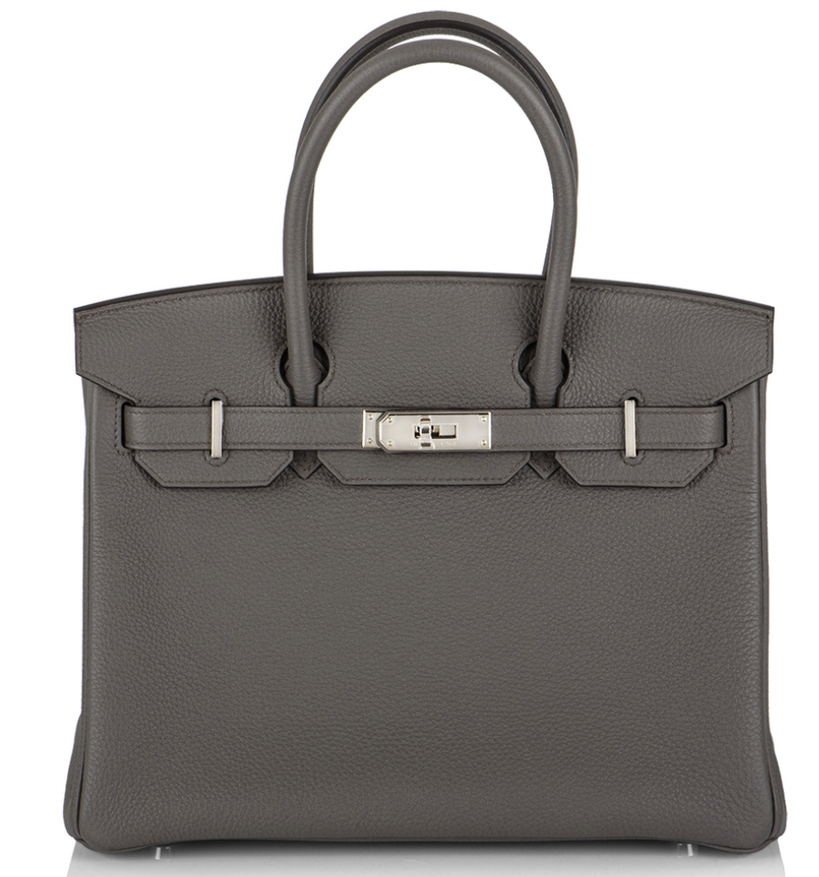 Rent Hermés Birkin 30 Etain Togo PHW