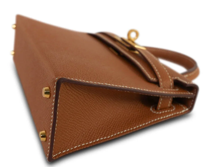 Rent Hermès Mini Kelly Sellier Gold Epsom, ghw