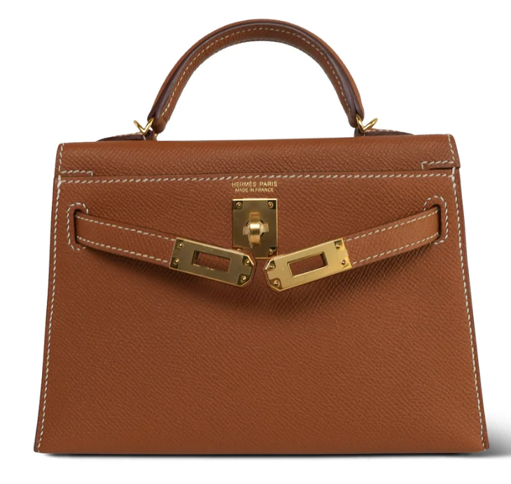 Rent Hermès Mini Kelly Sellier Gold Epsom, ghw