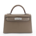 Rent Hermès Mini Kelly Sellier Etoupe Epsom Phw