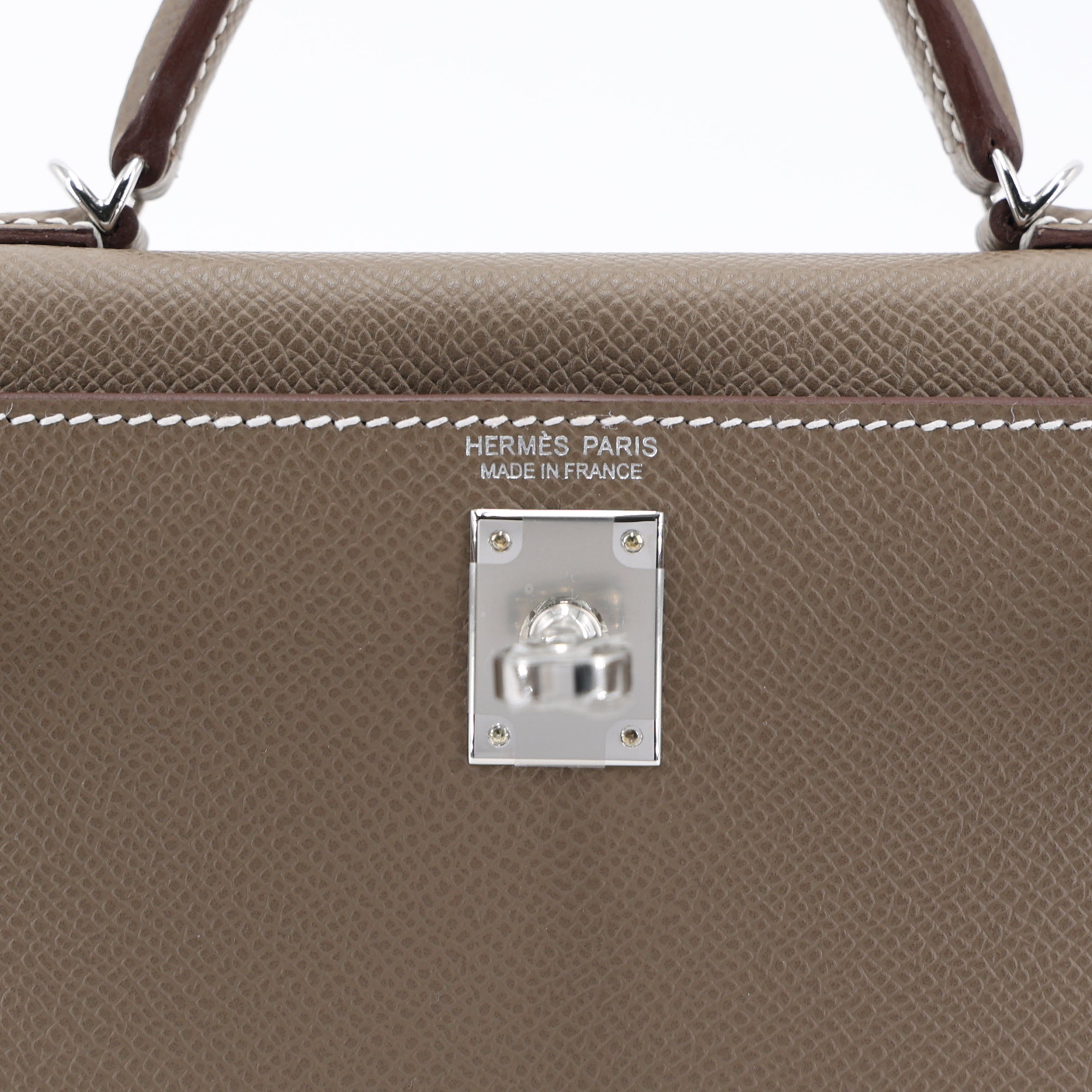Rent Hermès Mini Kelly Sellier Etoupe Epsom Phw